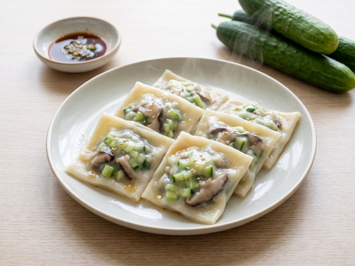 편스토랑 이찬원 편수 만두 완성 요리, 여름철 별미 네모 만두