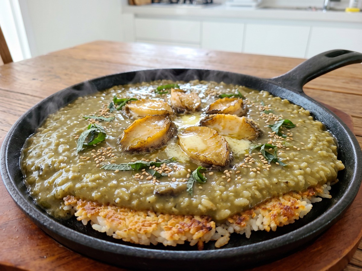 편스토랑 차예련 철판 전복죽 버터구이 전복 완성 요리