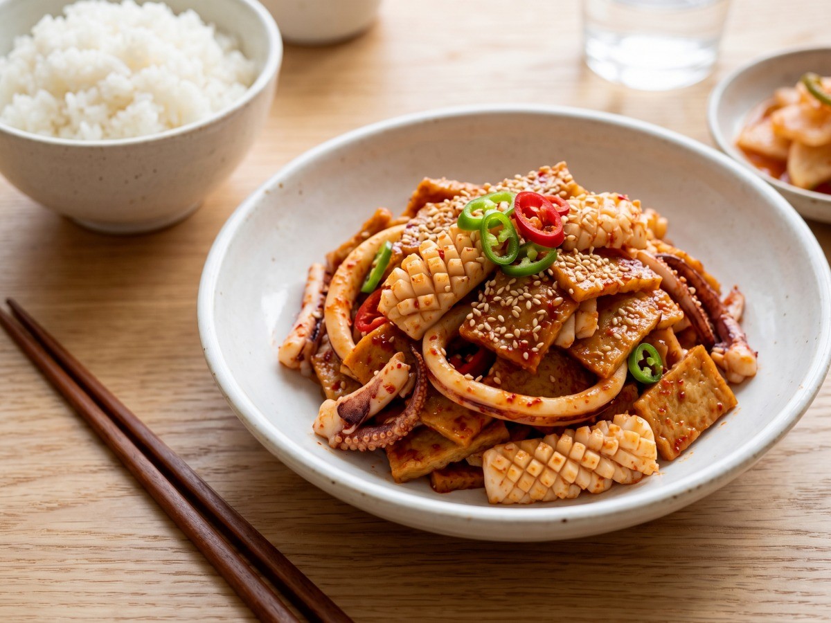 편스토랑 이찬원 오징어 어묵 무침 완성 요리, 매콤달콤한 밥도둑 반찬
