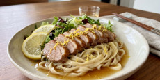편스토랑 차예련 K-분짜 완성 요리, 오리 스테이크와 칼국수면 비빔국수