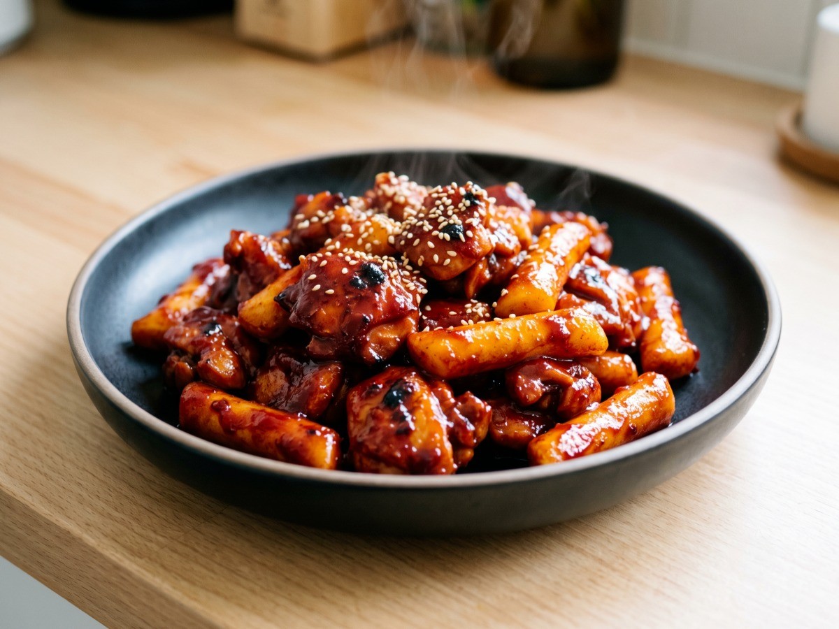 매콤숯불치킨 완성 요리, 편스토랑 정상훈 레시피