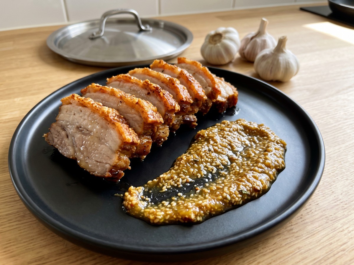 편스토랑 류수영 냄비 바베큐 완성 요리와 허니 마늘 페스토