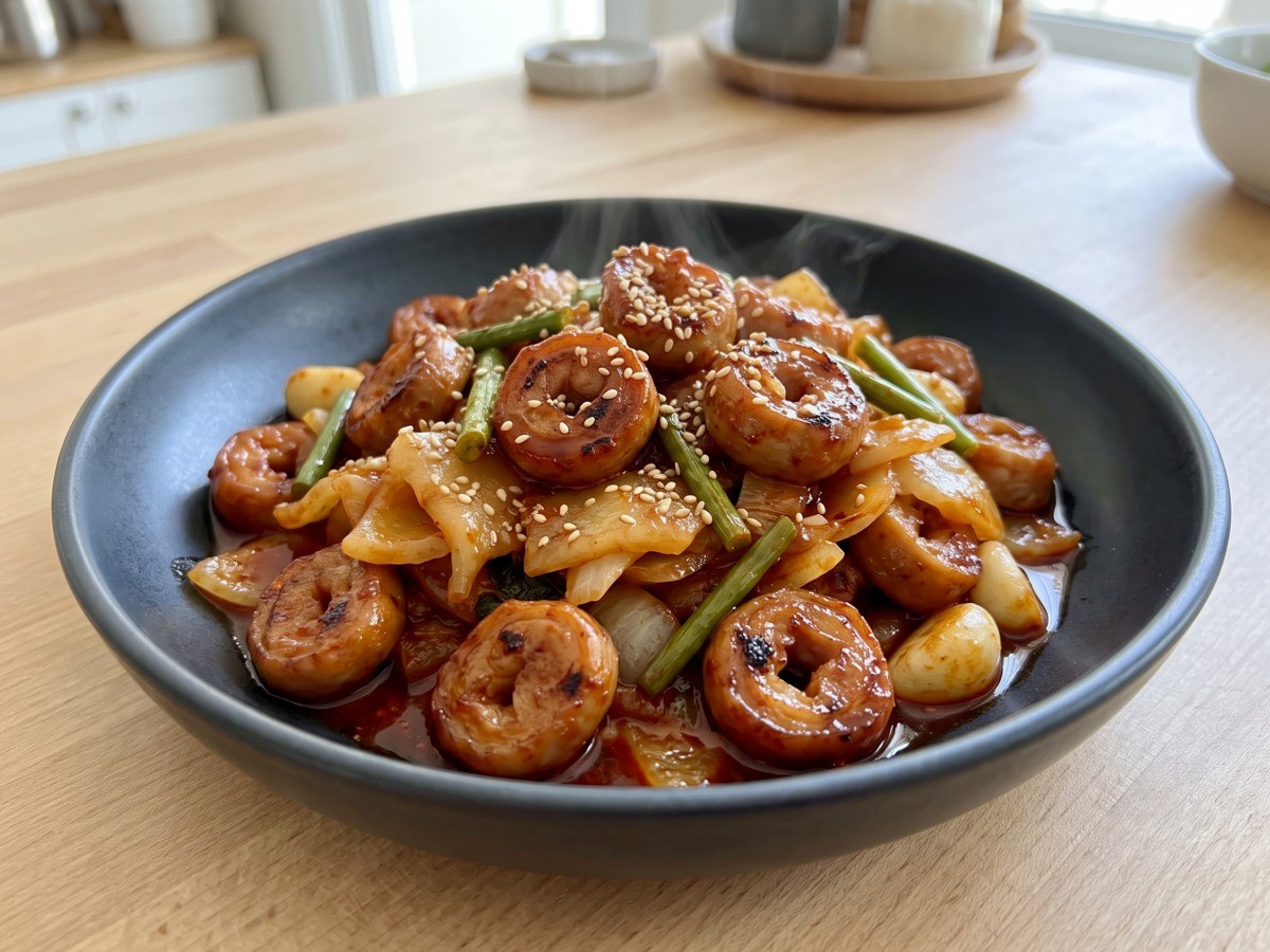 막창에 반했쫑 완성 요리, 편스토랑 이찬원 마라 막창볶음 레시피
