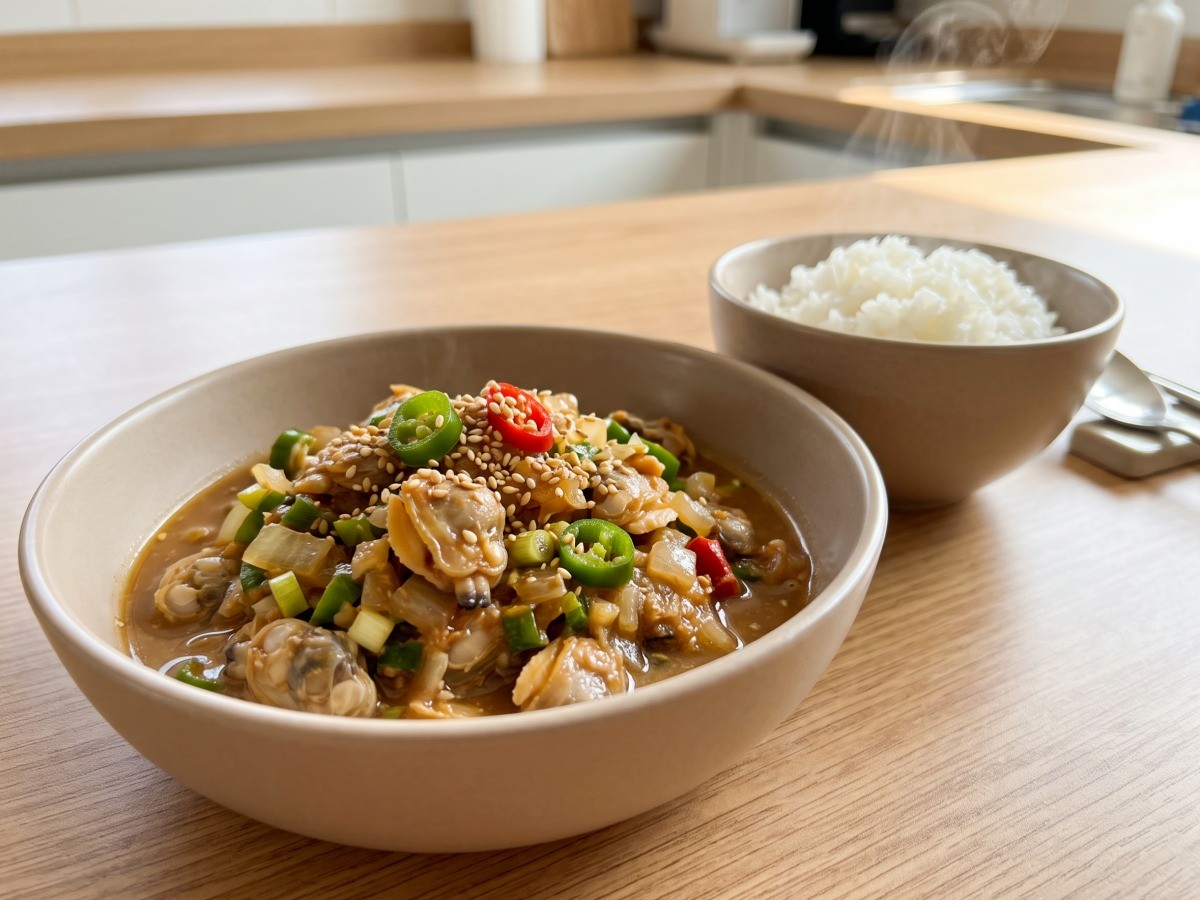 편스토랑 박솔미 바지락 된장 완성 요리 밥도둑 쌈장 찌개 베이스
