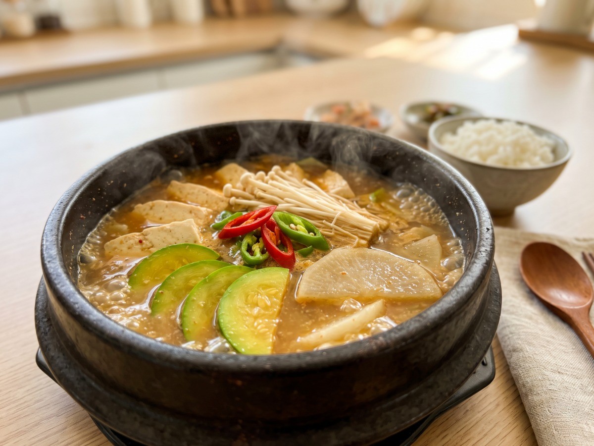 편스토랑 박수홍 빠금장 찌개 뚝배기에 보글보글 끓여 낸 구수한 한 그릇