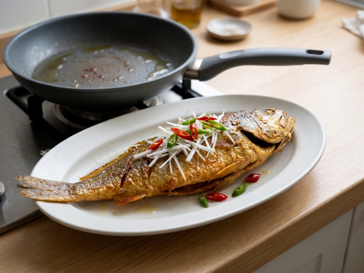 편스토랑 류수영 생선구이 노릇하게 구워 완성한 모습