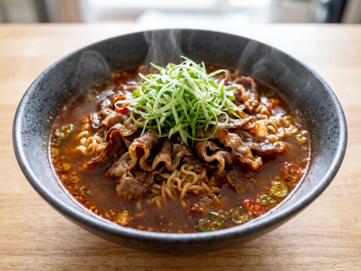 편스토랑 차예련 차돌 쌈장 라면 완성 요리