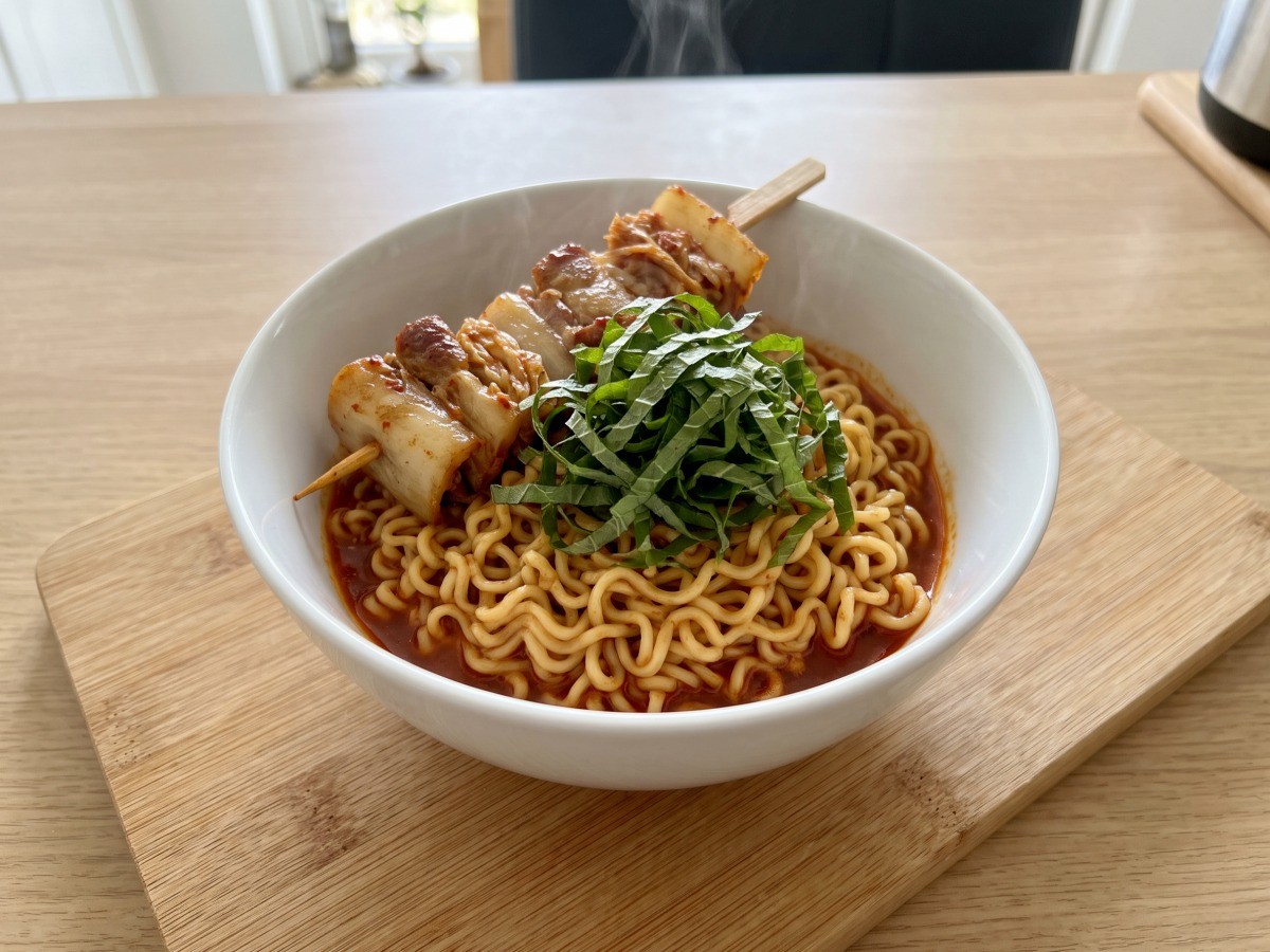 편스토랑 차예련 주상욱 왕의 라면 완성 요리