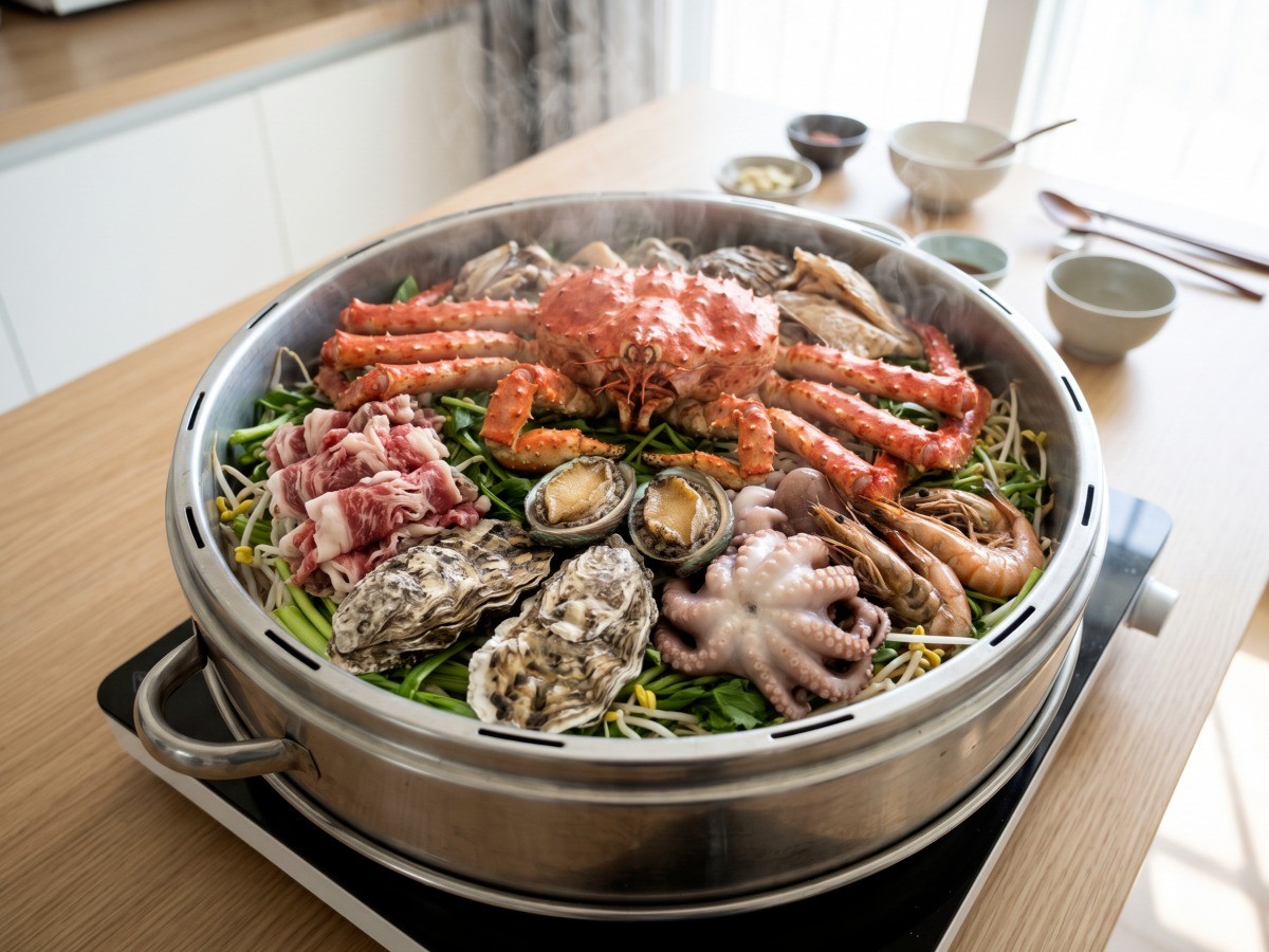 편스토랑 박수홍 팔도보양해물찜 푸짐한 해산물 요리