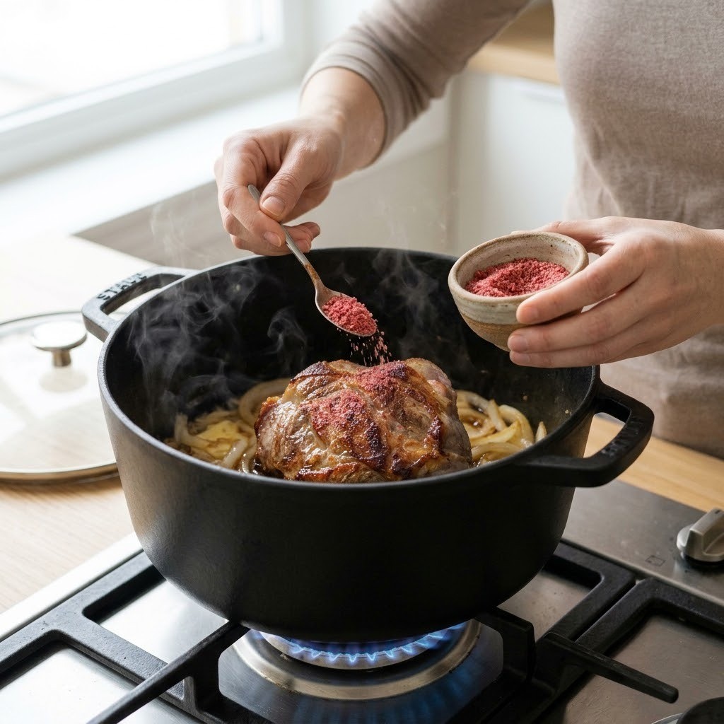 토마토 갈비찜 토마토 소금을 덮어 약불에서 뜸들이기