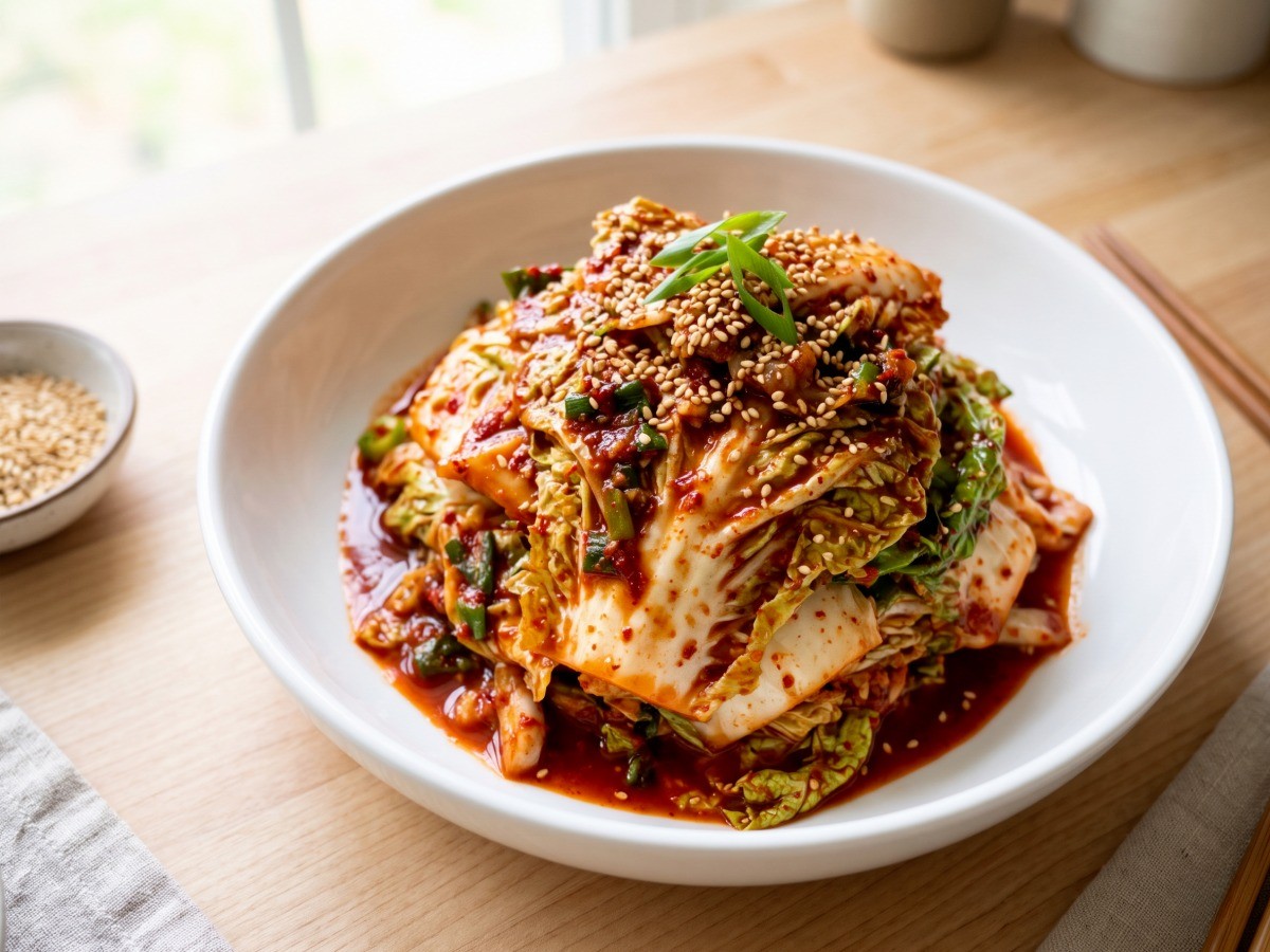 편스토랑 류수영 양념게장맛 겉절이 완성 요리