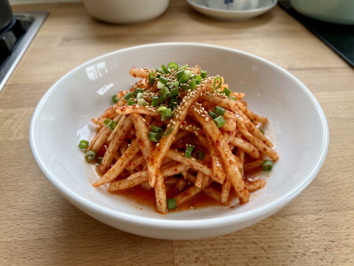 편스토랑 류수영 무생채 매콤달콤 아삭한 황금레시피 반찬