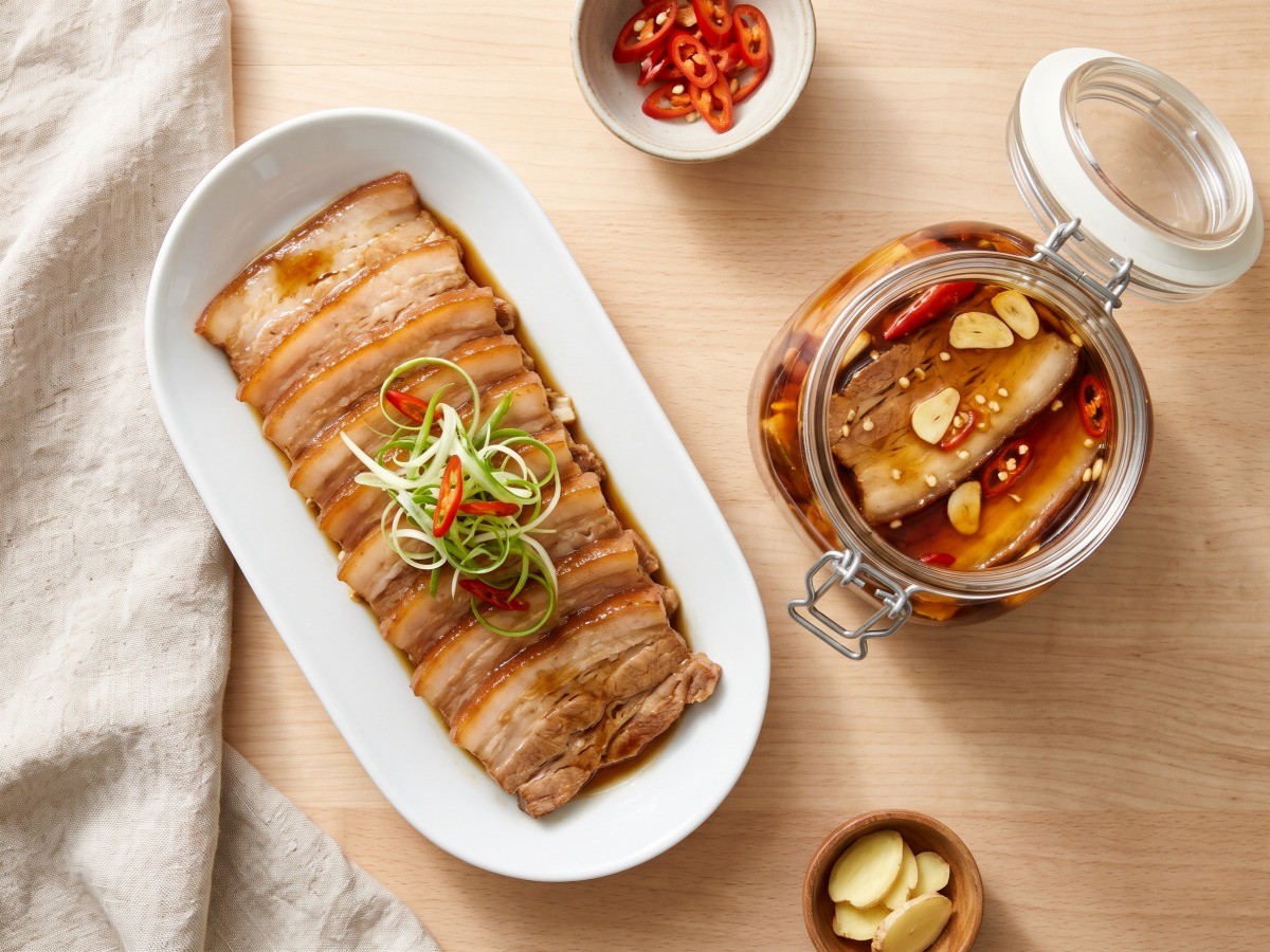 편스토랑 박솔미 간장삼겹장아찌 완성 요리