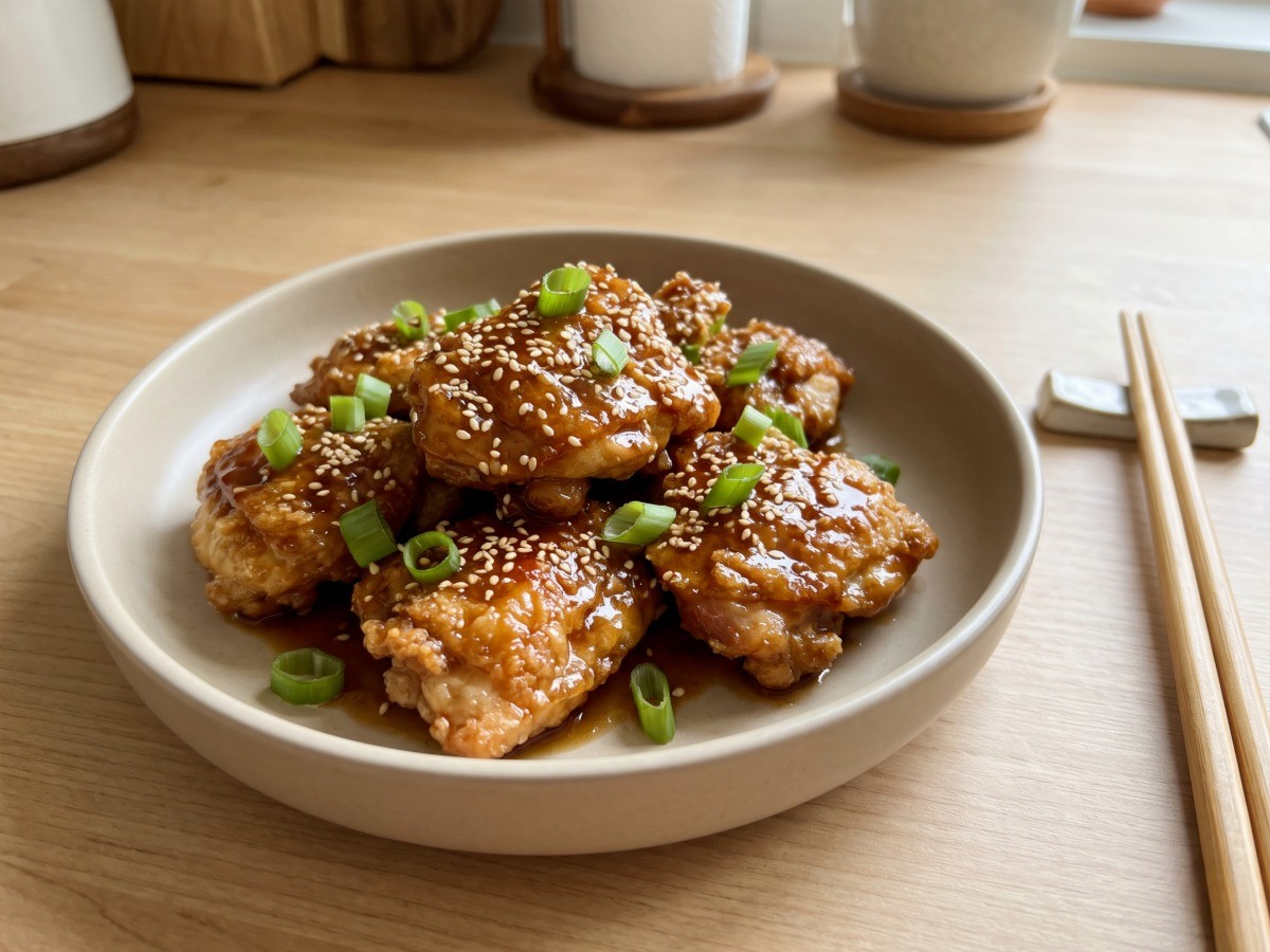 편스토랑 류수영 갈비치킨 완성 요리 그릇에 담긴 모습