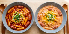편스토랑 박수홍 토마토 떡볶이와 부드러운 로제 떡볶이 완성 요리