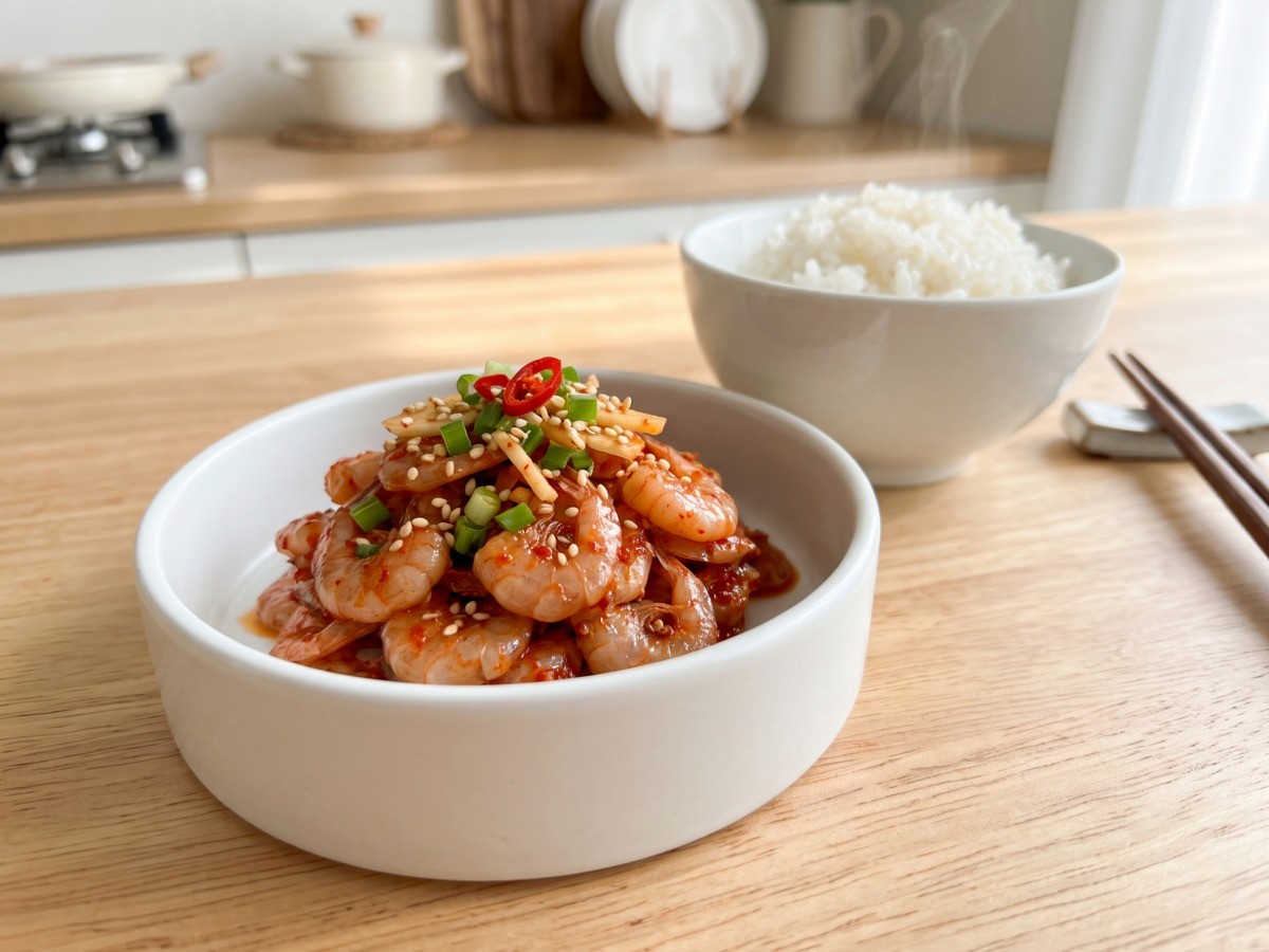 편스토랑 이찬원의 특제 양념으로 감칠맛을 살려 버무린 새우젓무침